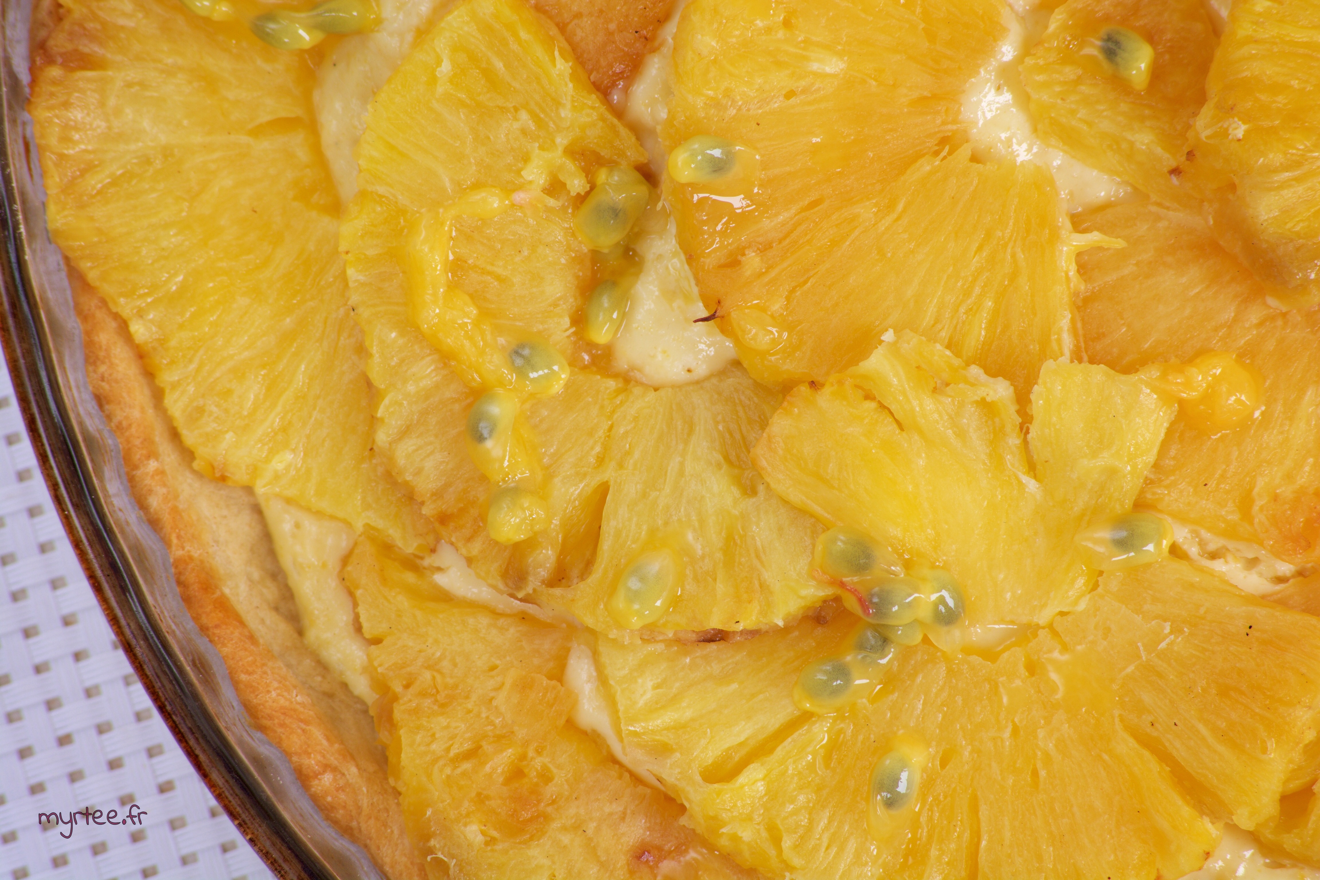 Une tarte ananas-coco