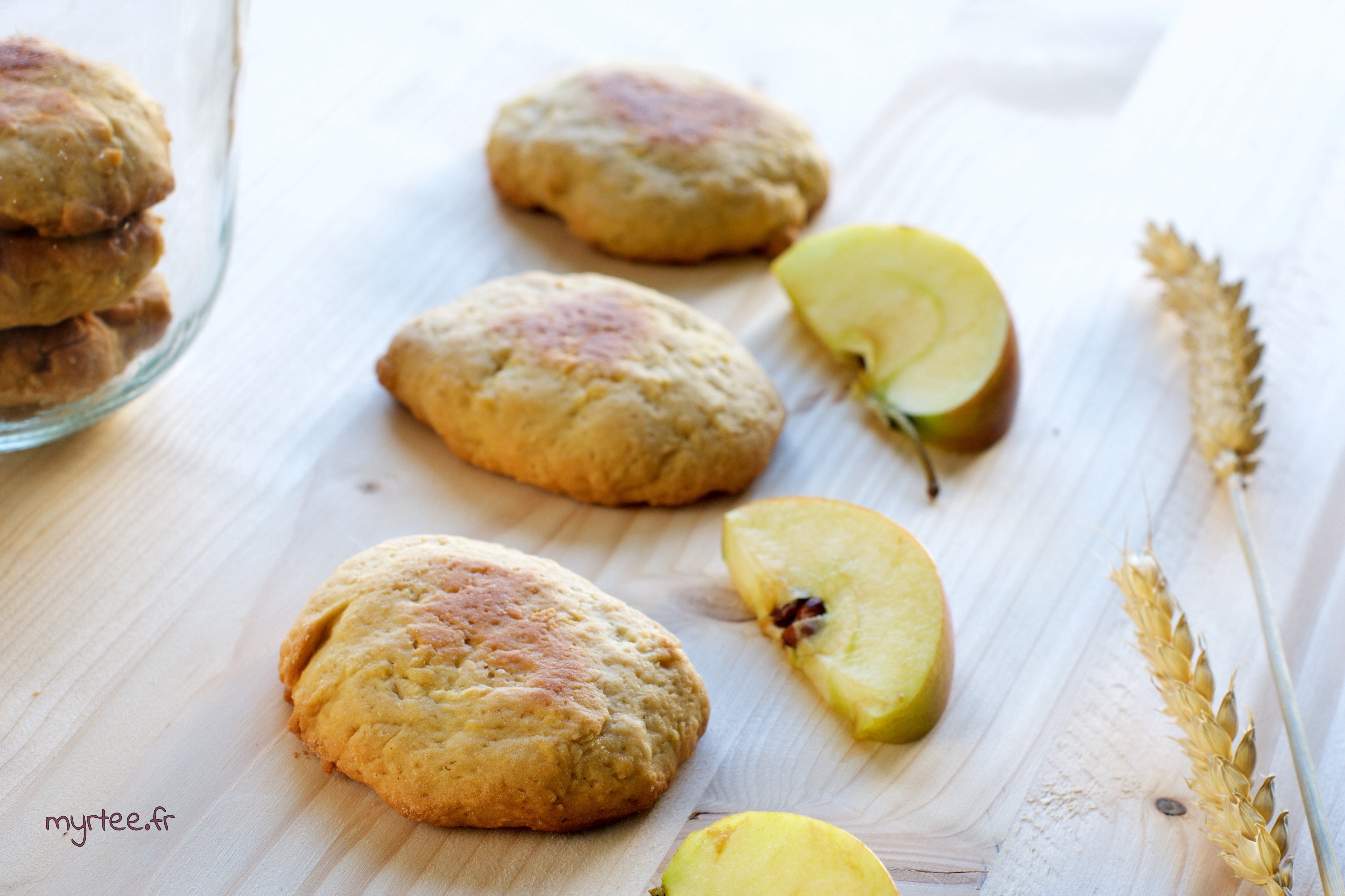 Des biscuits aux pommes et au gingembre