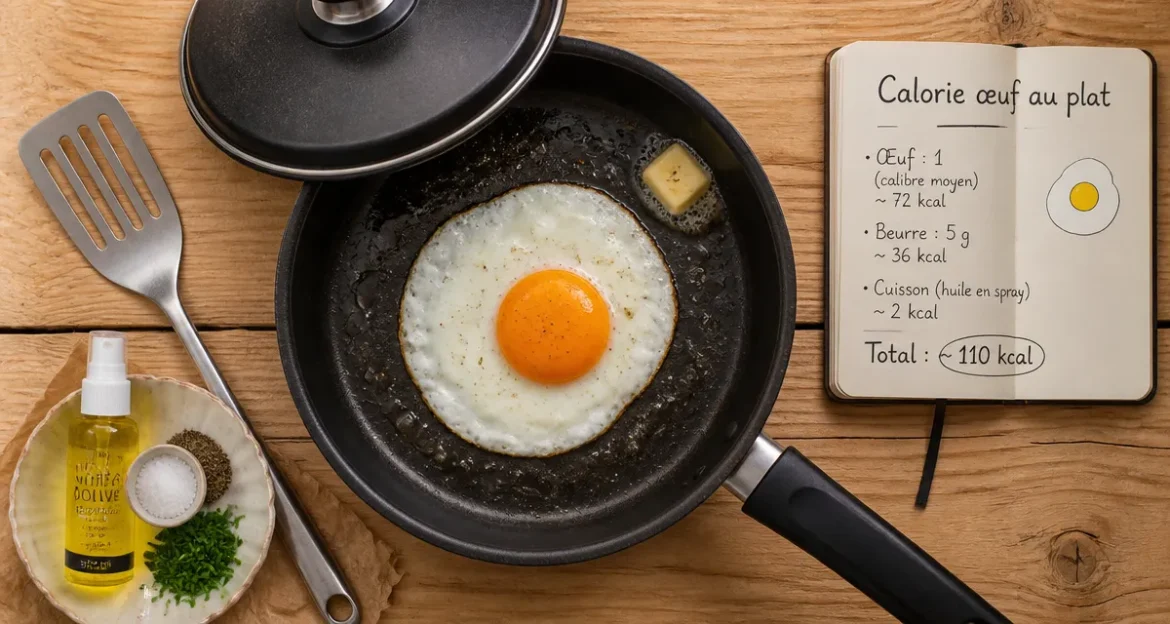 Calorie œuf au plat : comment le préparer sans alourdir votre bilan énergétique ? calorie oeuf au plat : œuf au plat au jaune coulant