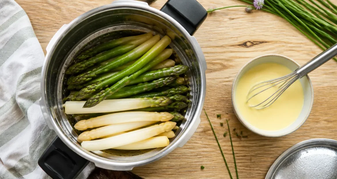 Cuisson des asperges à la cocotte-minute : 5 minutes pour une texture parfaite Cuisson asperges cocotte minute vapeur