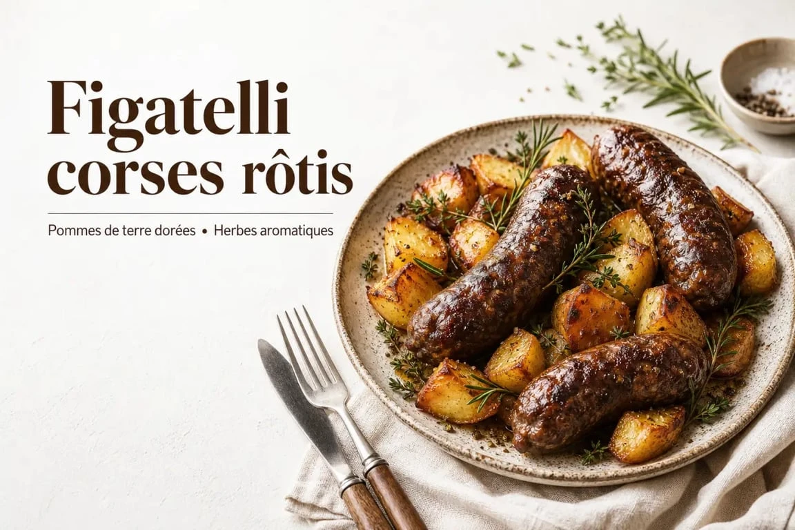 Recette de figatelli au four avec pommes de terre rôties