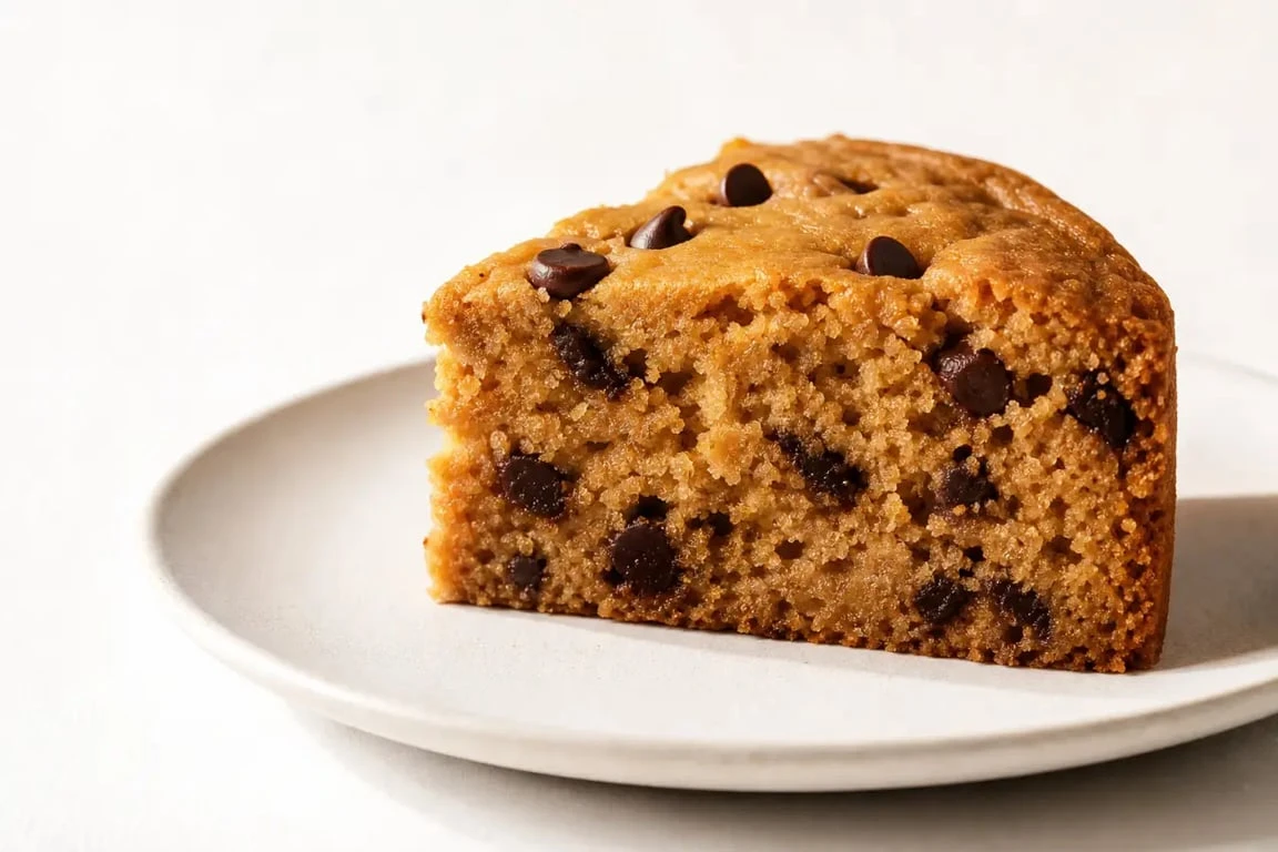 Gâteau au beurre de cacahuète moelleux avec pépites de chocolat