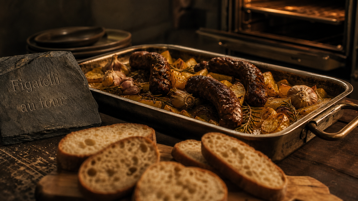Figatelli au four : la méthode inratable pour une cuisson à cœur sans dessèchement Figatelli recette au four : cuisson à cœur, doré et juteux