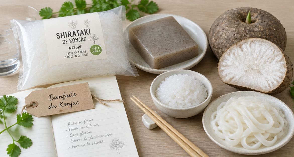 Konjac : 10 calories pour 100g et 3 règles d’or pour réussir cette alternative aux pâtes qu est ce que le konjac aliments table