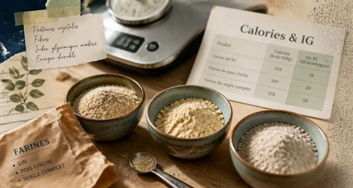 Quelle est la farine la moins calorique : farine de lin, lupin ou épeautre