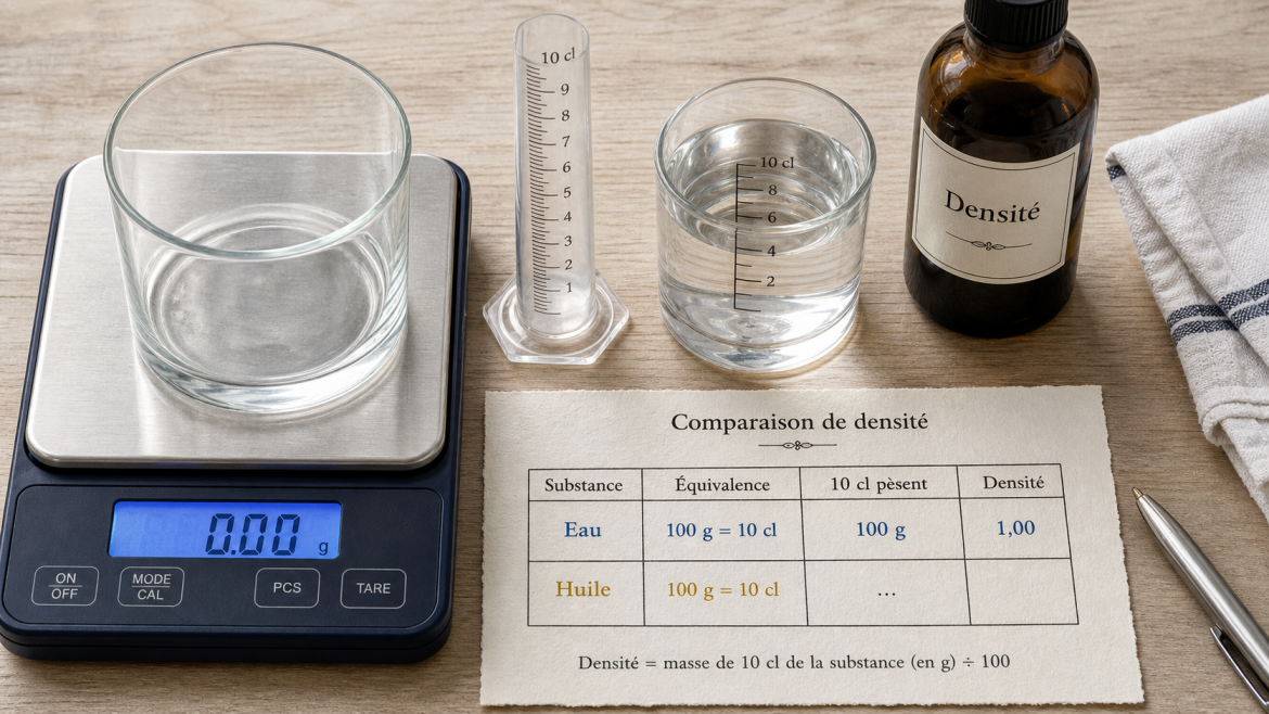 100g en centilitre : conversion selon la densité des ingrédients