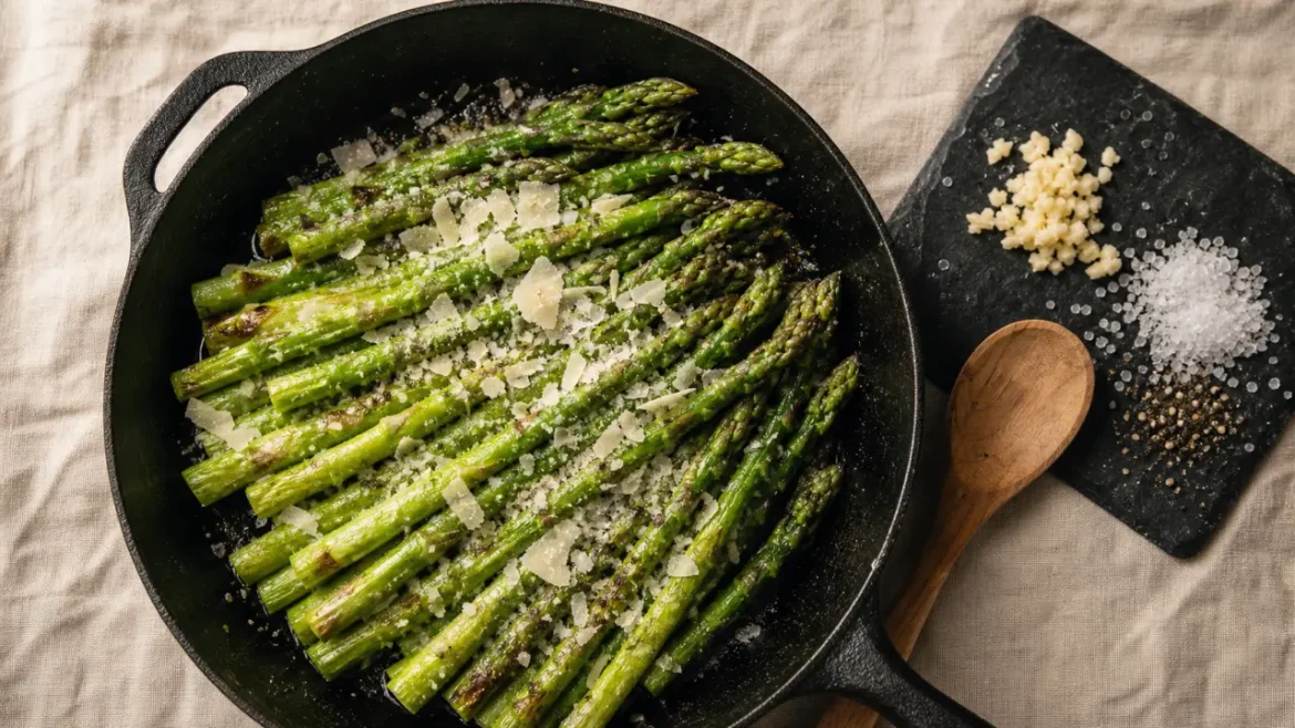 Asperges congelées : méthodes de cuisson, conservation et astuces pour une texture parfaite Asperges congelees en poêle, prêtes à cuire