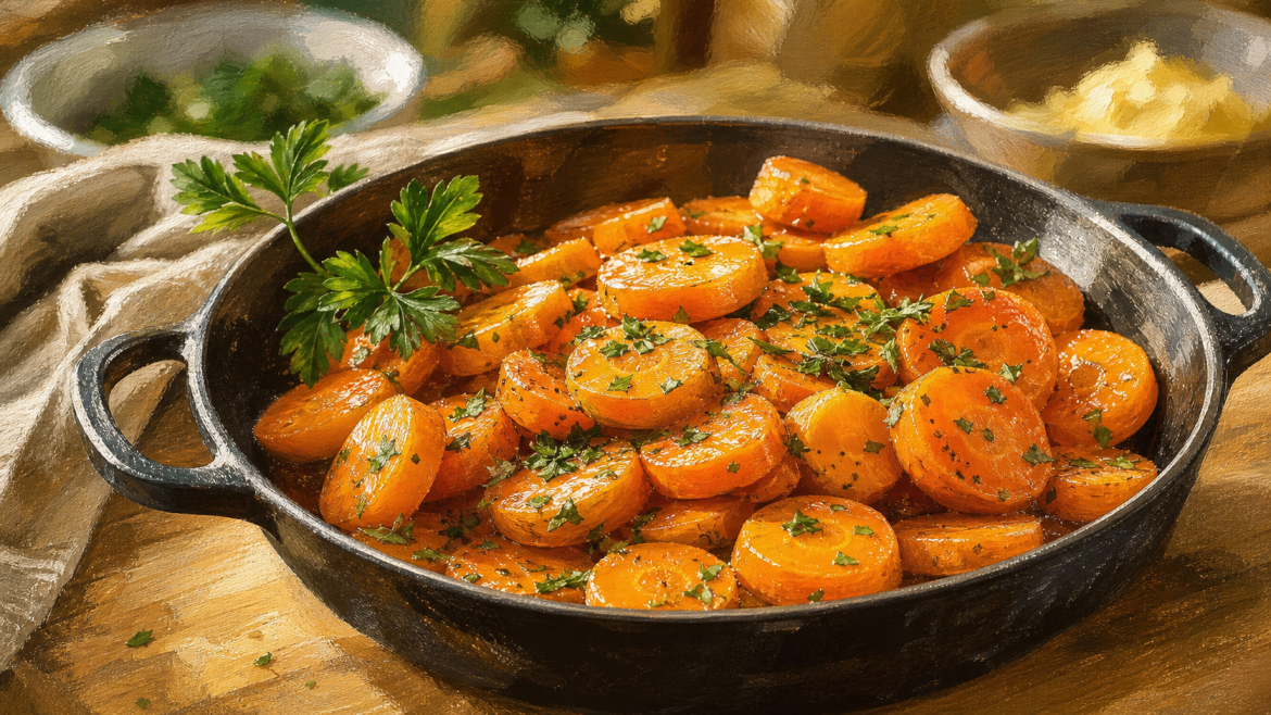 Carottes Vichy recette : fondantes, brillantes et jamais noyées dans le jus Carottes vichy recette brillantes, fondantes, persil beurre