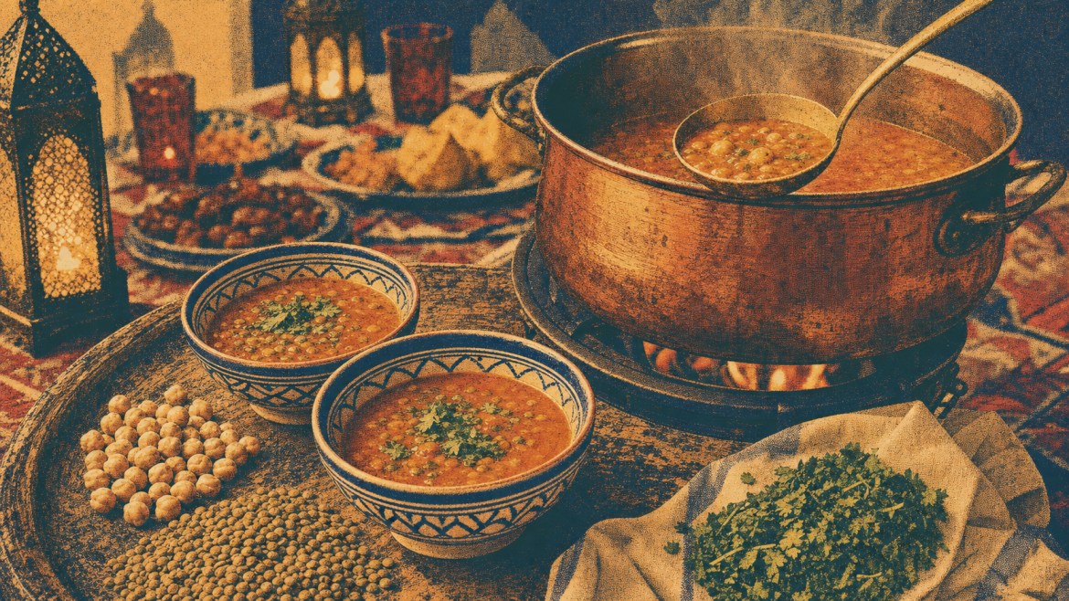 Harira : racines médiévales, ftour du Ramadan et variantes du Maghreb Harira origine : ftour du Ramadan, soupe marocaine aux pois chiches