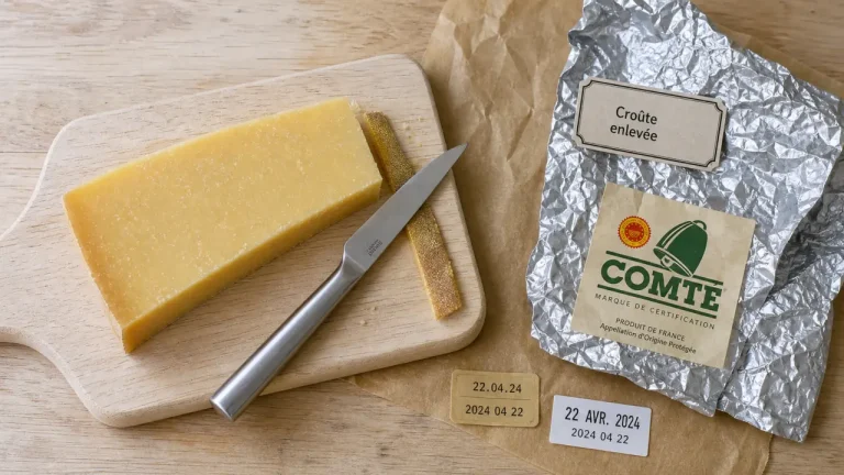 Peut on manger du comté enceinte : croûte retirée