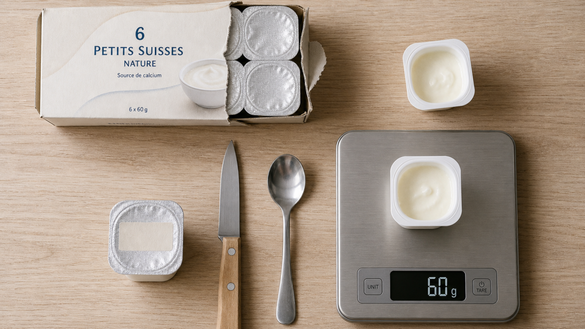 Poids d un petit suisse de 60 g, format standard