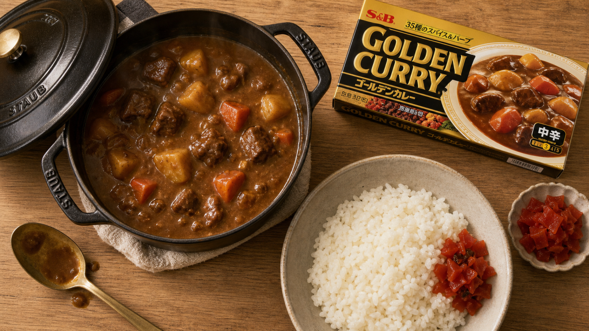 Recette du curry japonais : 3 astuces pour une sauce onctueuse et brillante Recette curry japonais : curry bruno-velouté avec bœuf, légumes et riz