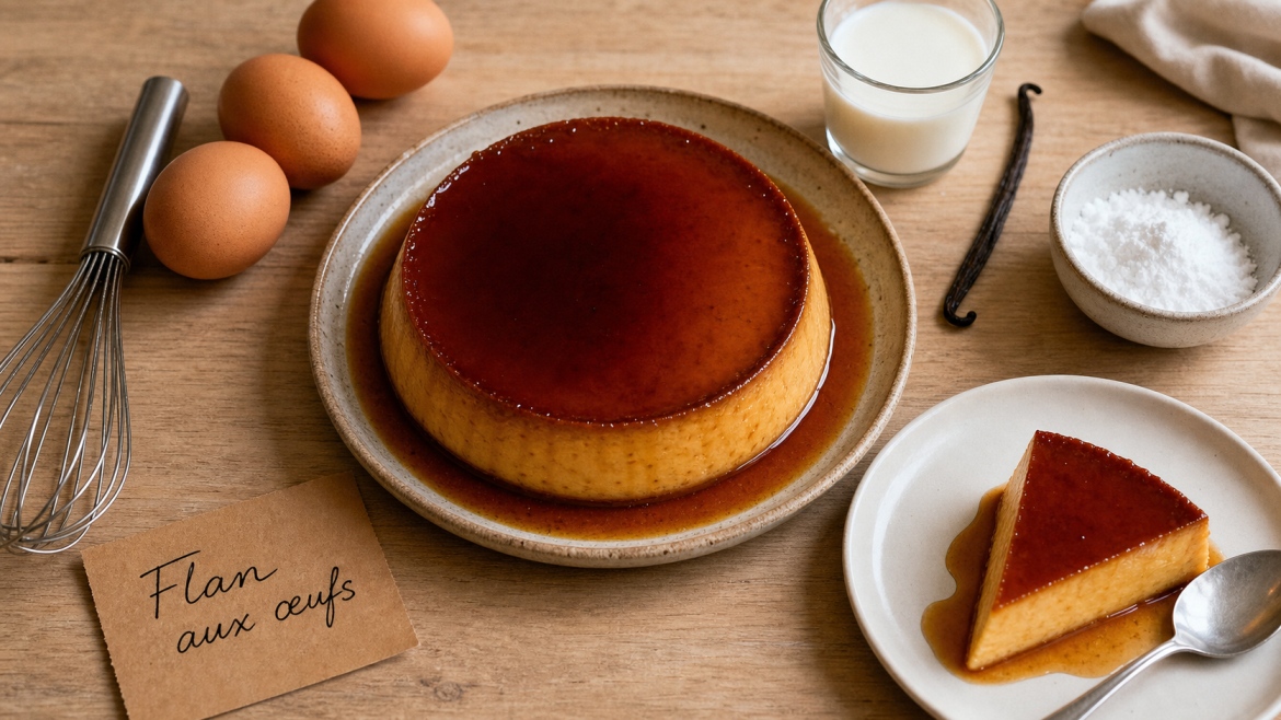 Recette pour utiliser des oeufs : flan anti-gaspi, œufs et caramel