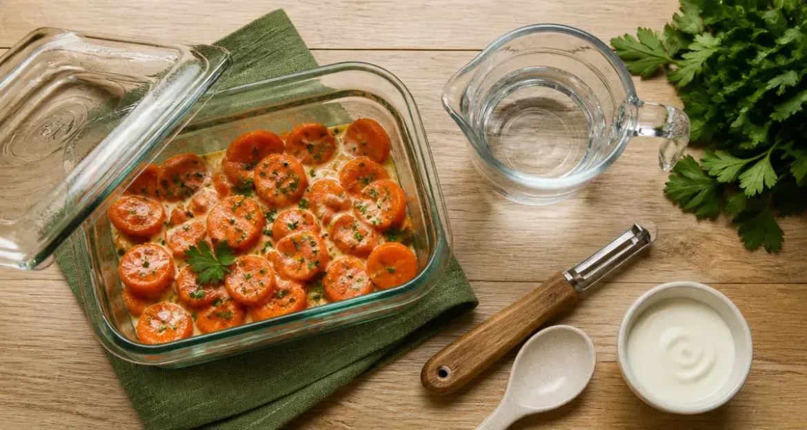 Carottes au micro-ondes : la méthode express pour une cuisson parfaite Carotte au micro onde express, rondelles fondantes dans un plat en verre