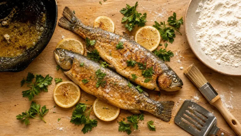Cuisson truite poêle : 5 minutes par face