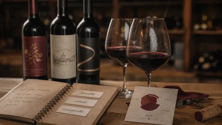 Meilleur vin rouge sans alcool : bouteilles et verres, fruité et tanins doux