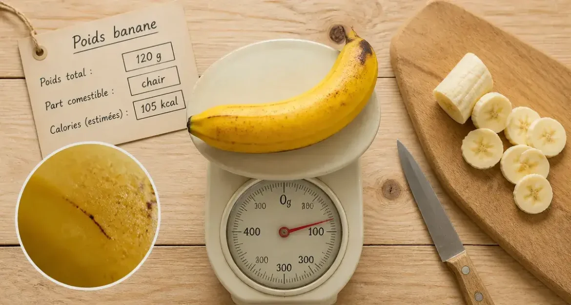 Poid moyen d une banane : repères de portions et calories