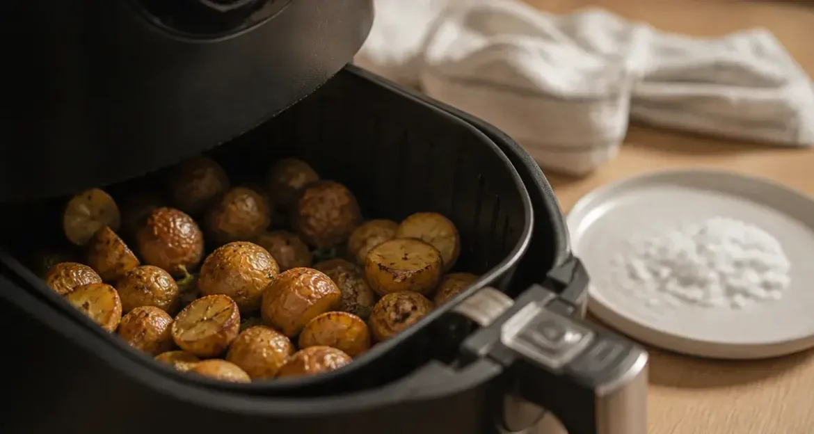 Pomme grenaille air fryer croustillantes à 180°C, 20 minutes