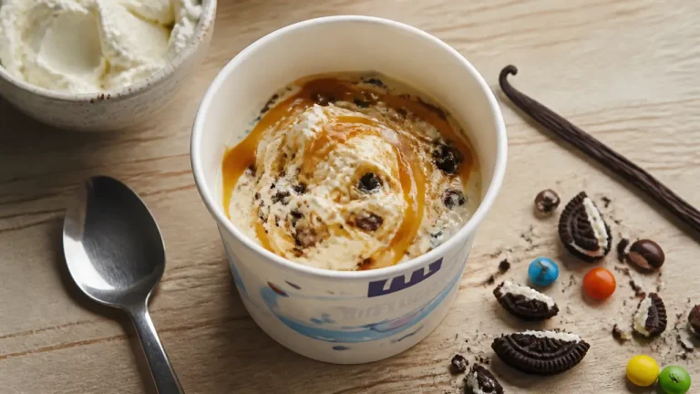 Recette mc flurry maison sans sorbetière, base crémeuse vanille et caramel