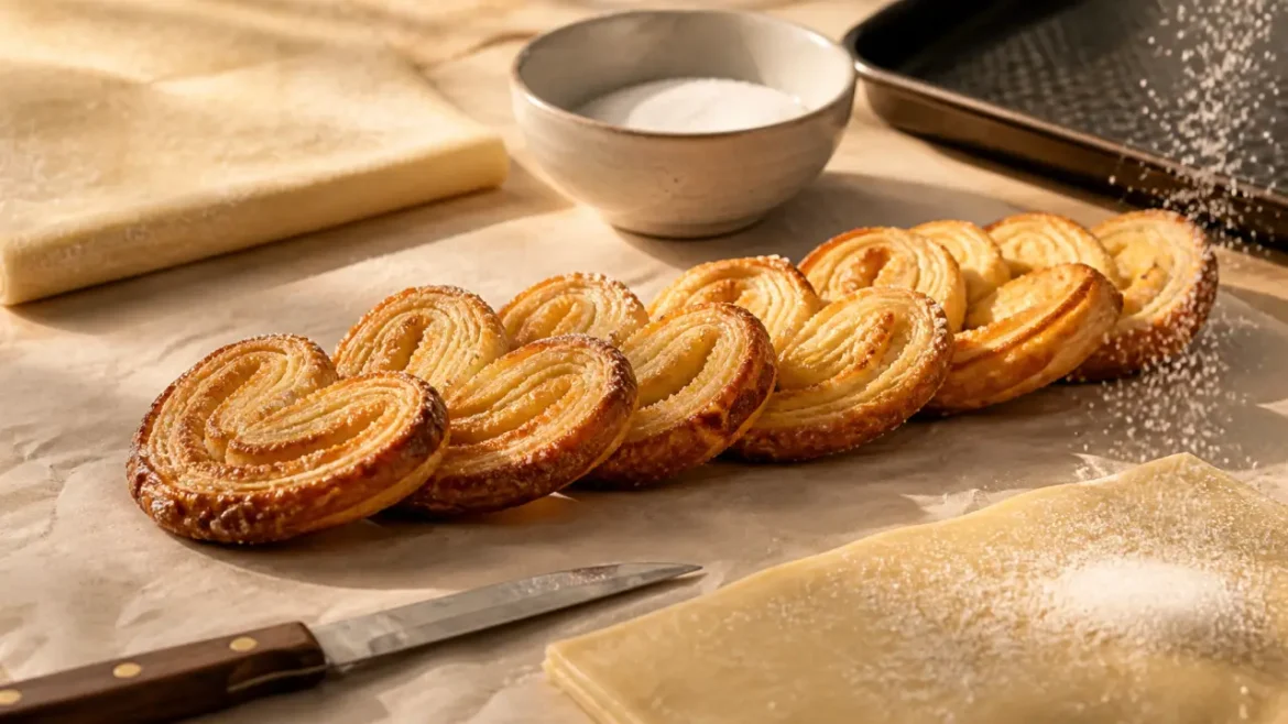Recette palmier au sucre : feuilletage croustillant caramélisé