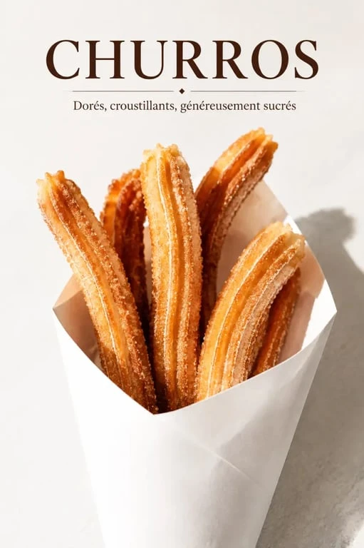 Véritable recette churros fête foraine, churros croustillants roulés dans le sucre