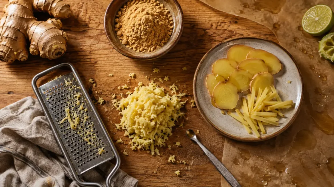 Gingembre en cuisine : choisir la bonne forme, doser juste et éviter les erreurs Gingembre cuisine : frais, râpé et en poudre