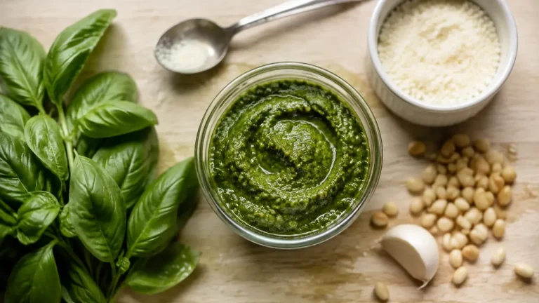 Recette pour pesto basilic maison, pesto vert au basilic et pignons