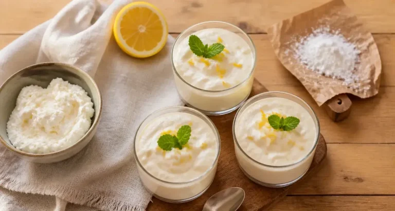 Verrines recette ricotta dessert au citron