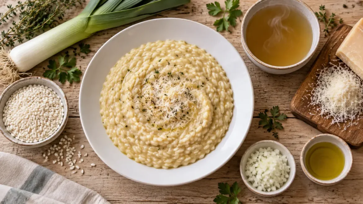Risotto facile au parmesan : 25 minutes pour une texture crémeuse sans remuer sans arrêt Risotto recette facile au parmesan crémeux, 25 minutes