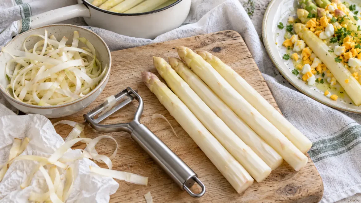 Asperge blanche recette simple : épluchage et cuisson en 20 minutes, asperges blanches