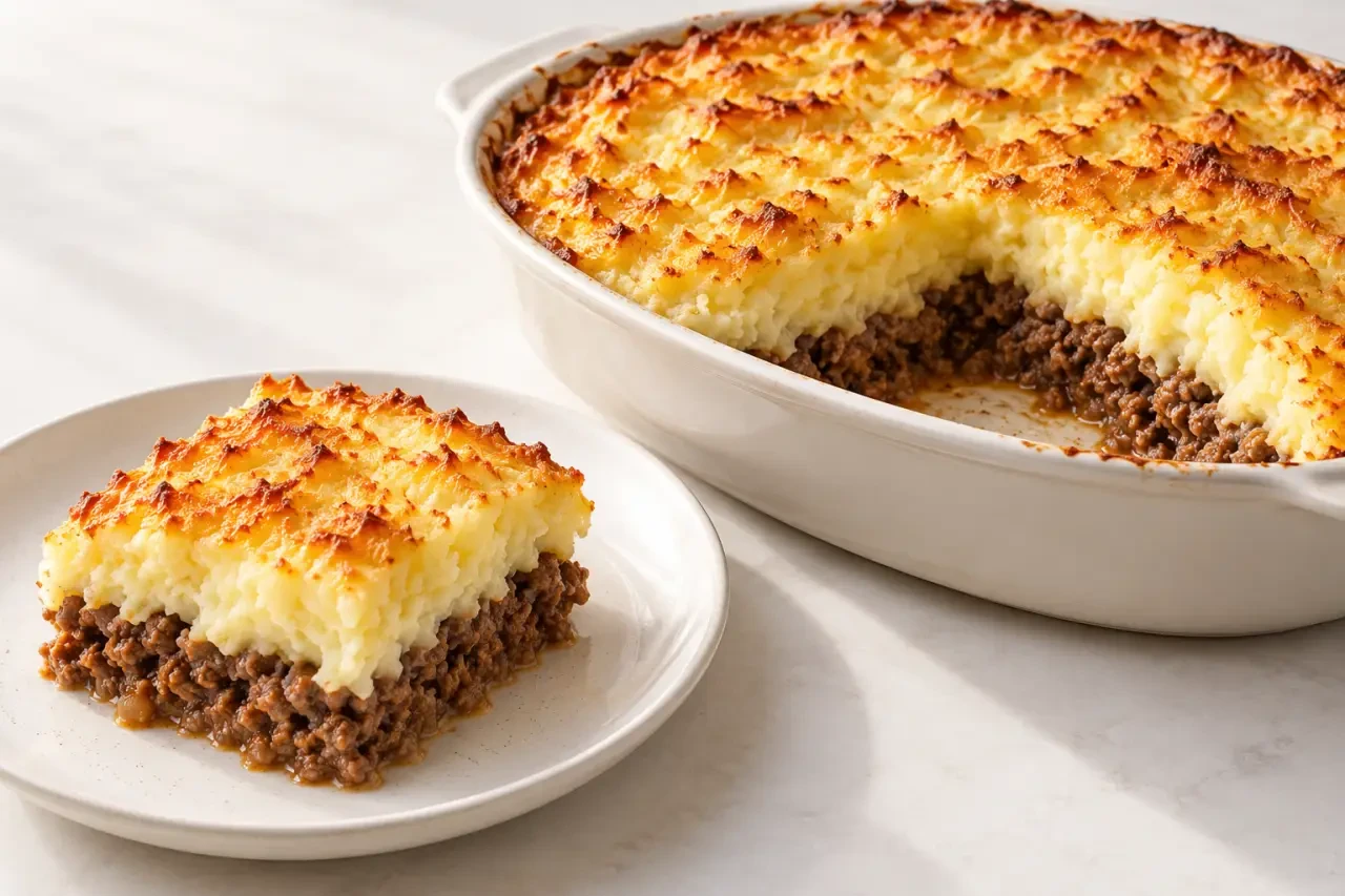 Recette hachis parmentier simple gratiné avec purée maison et bœuf haché