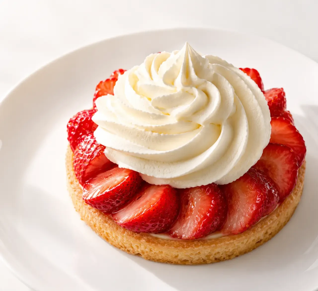 Recette chantilly facile dressée sur un dessert aux fraises