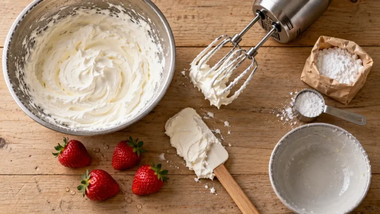 Recette chantilly facile : crème aérienne au fouet électrique, crème et fraises