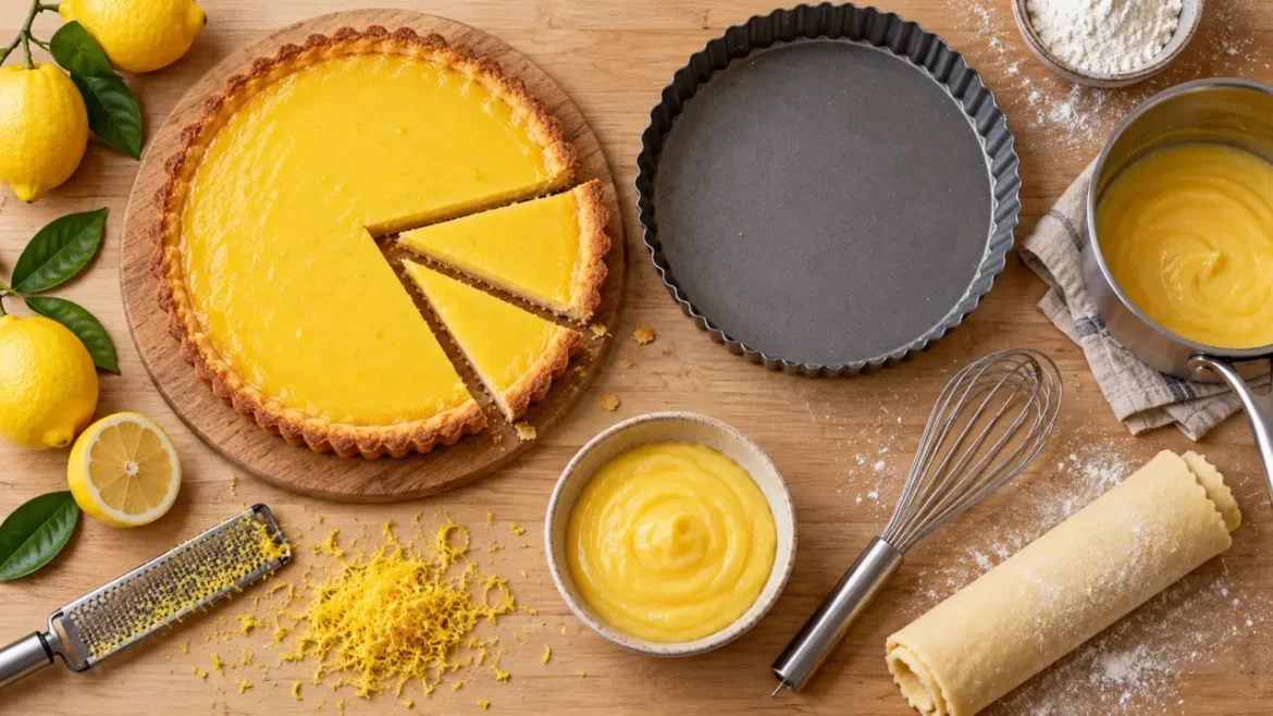 Recette tarte au citron facile et légère, crème sans beurre